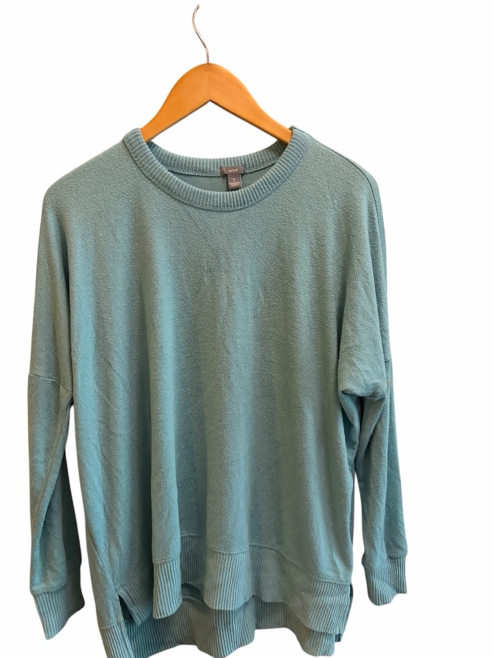 Aerie Soft Teal Blue Oversized Crewneck Sweatshirt